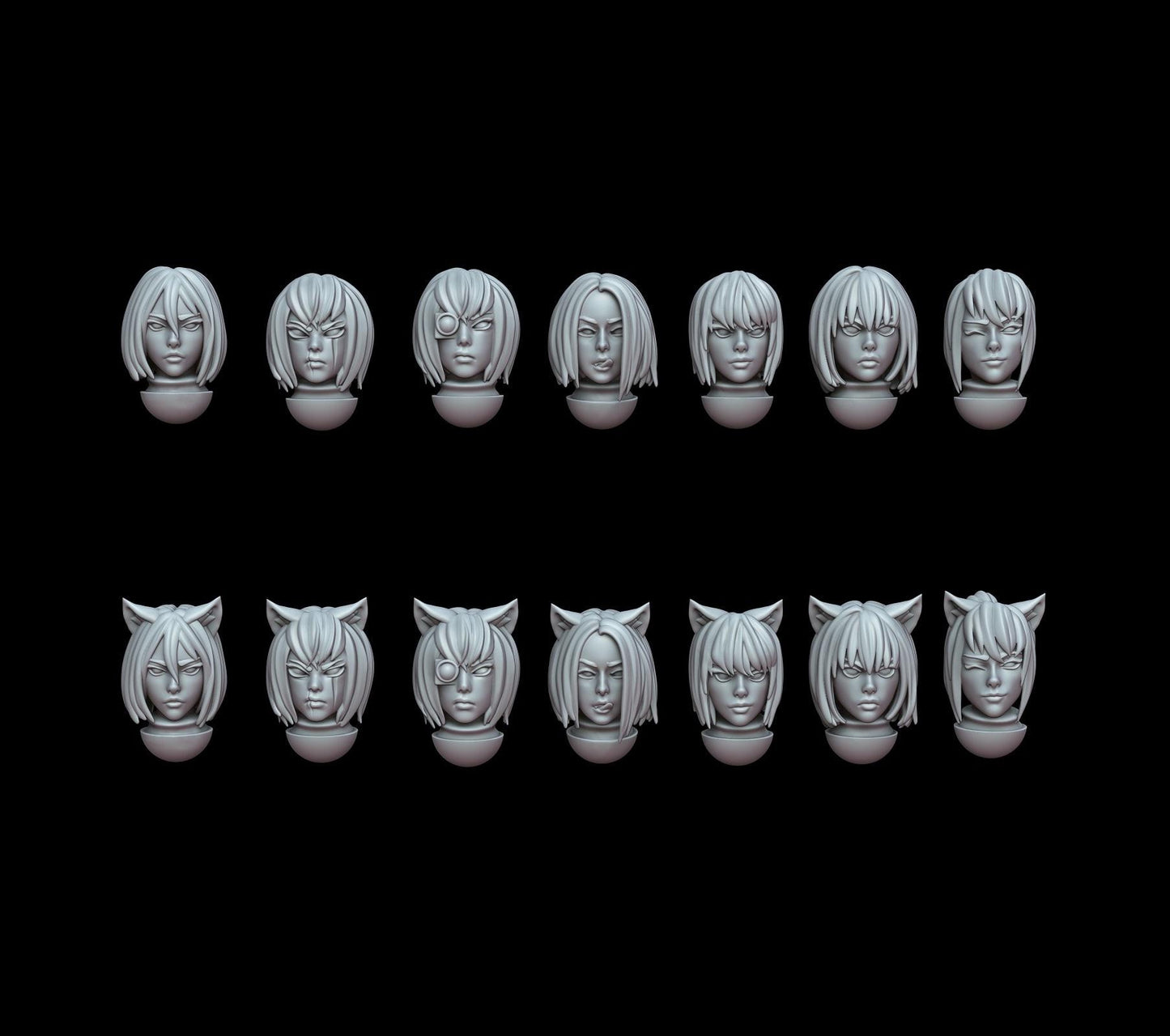Saint Decent Catgirl Head Pack x20 - Trench  Designer (Custom Order) - product image