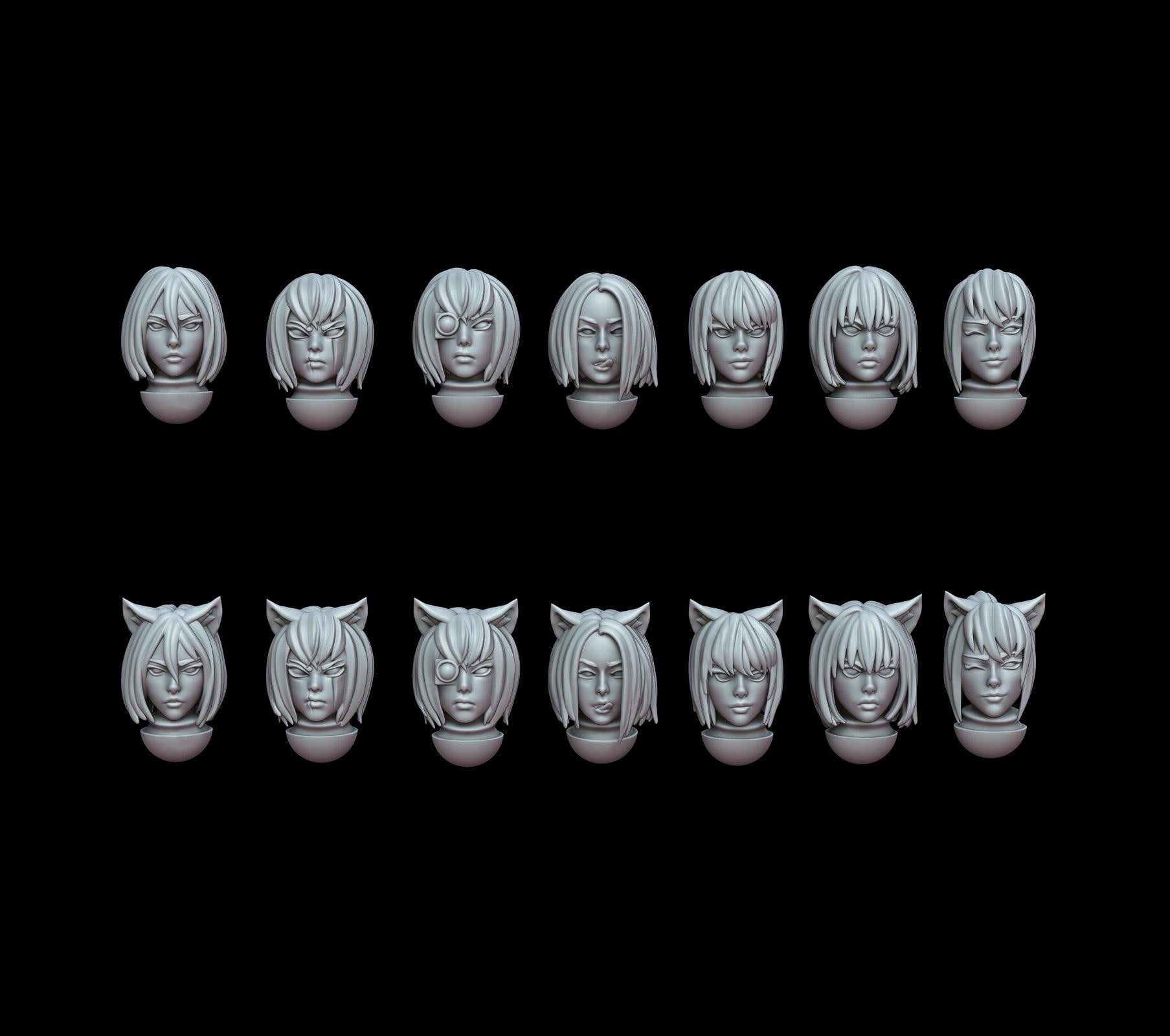 Saint Decent Catgirl Head Pack x20 - Trench  Designer (Custom Order) - product image