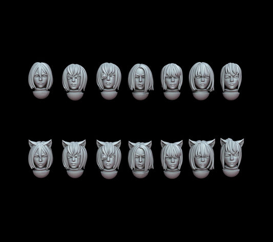 Saint Decent Catgirl Head Pack x20 - Trench  Designer (Custom Order) - product image