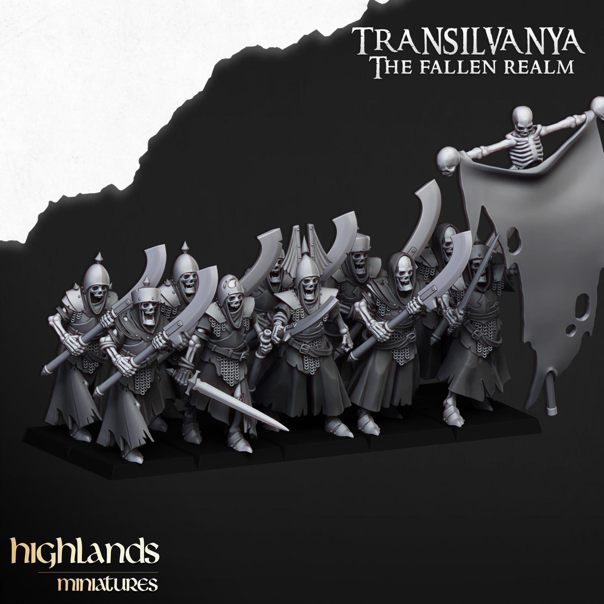Highland Miniatures Skeletal Guard - Fantasy / D&D (Custom Order) - product image 3 of 4