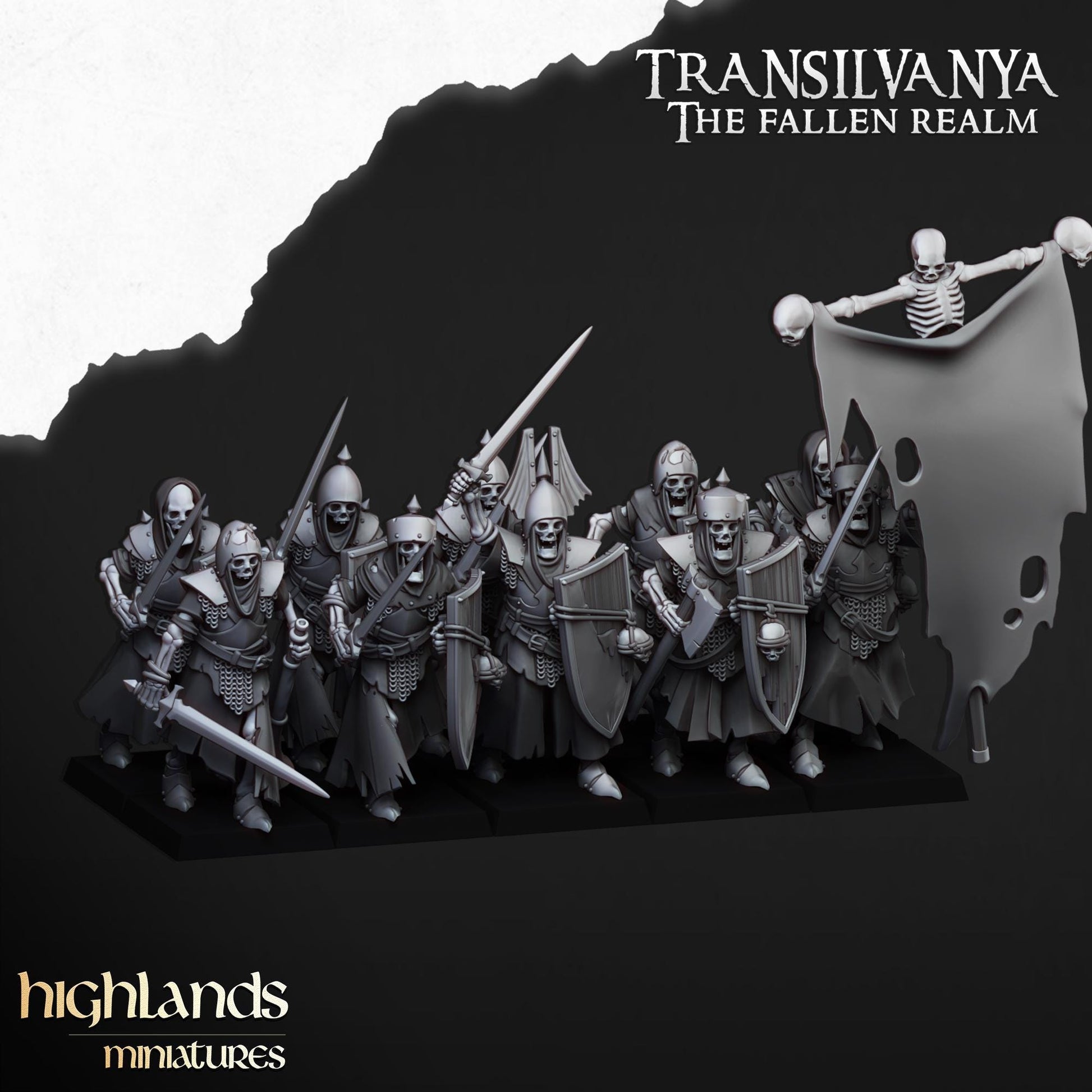 Highland Miniatures Skeletal Guard - Fantasy / D&D (Custom Order) - product image 1 of 4