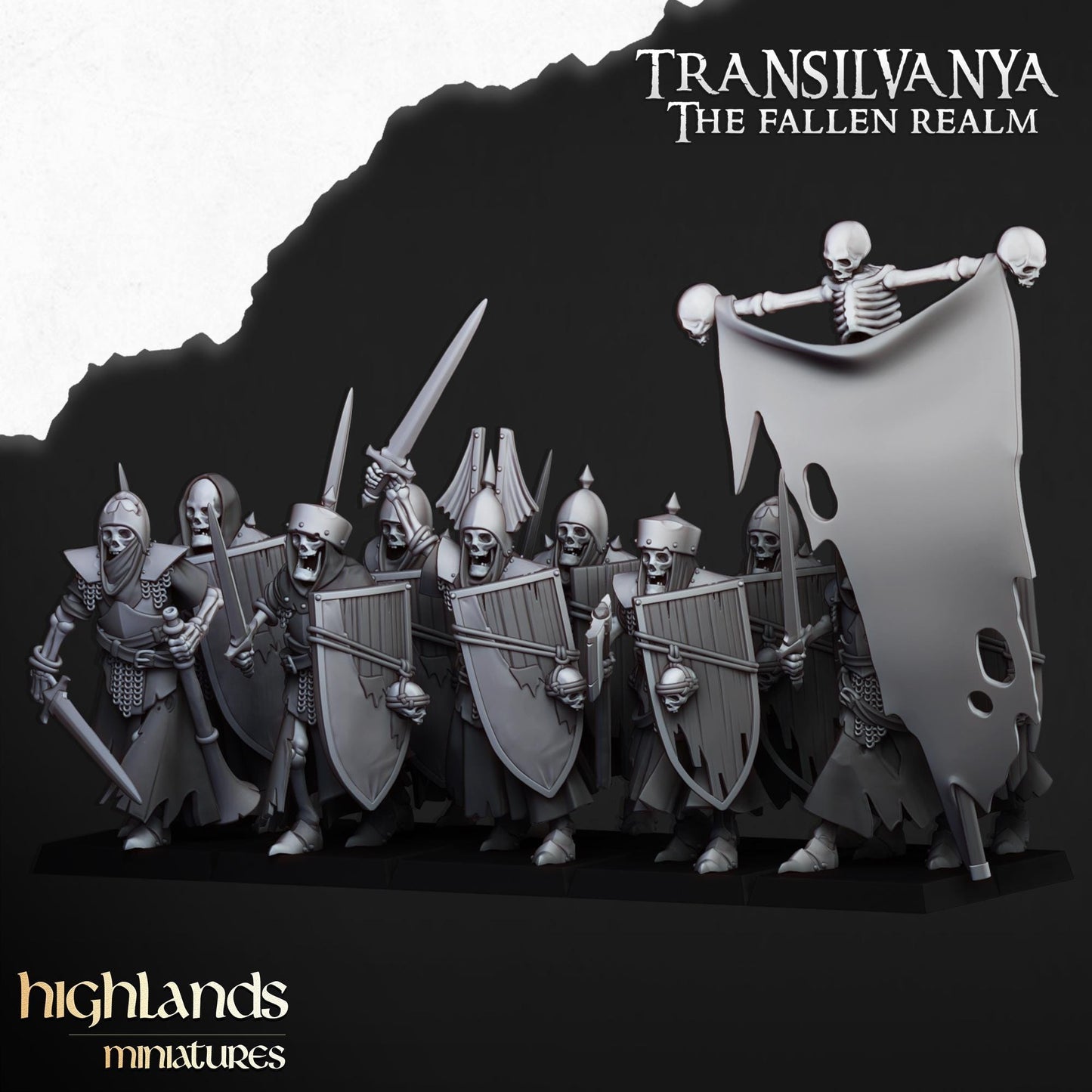 Highland Miniatures Skeletal Guard - Fantasy / D&D (Custom Order) - product image 2 of 4