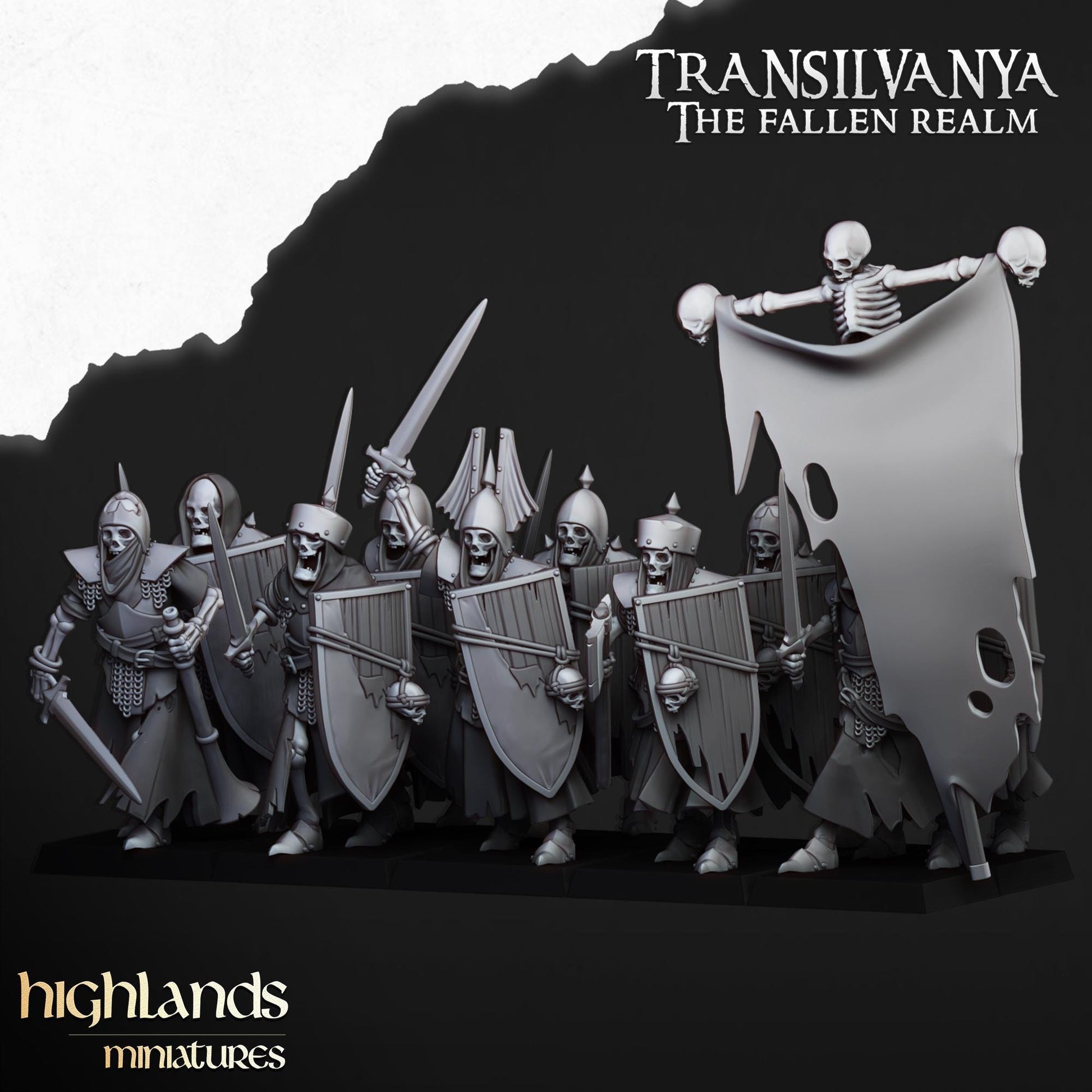 Highland Miniatures Skeletal Guard - Fantasy / D&D (Custom Order) - product image 2 of 4