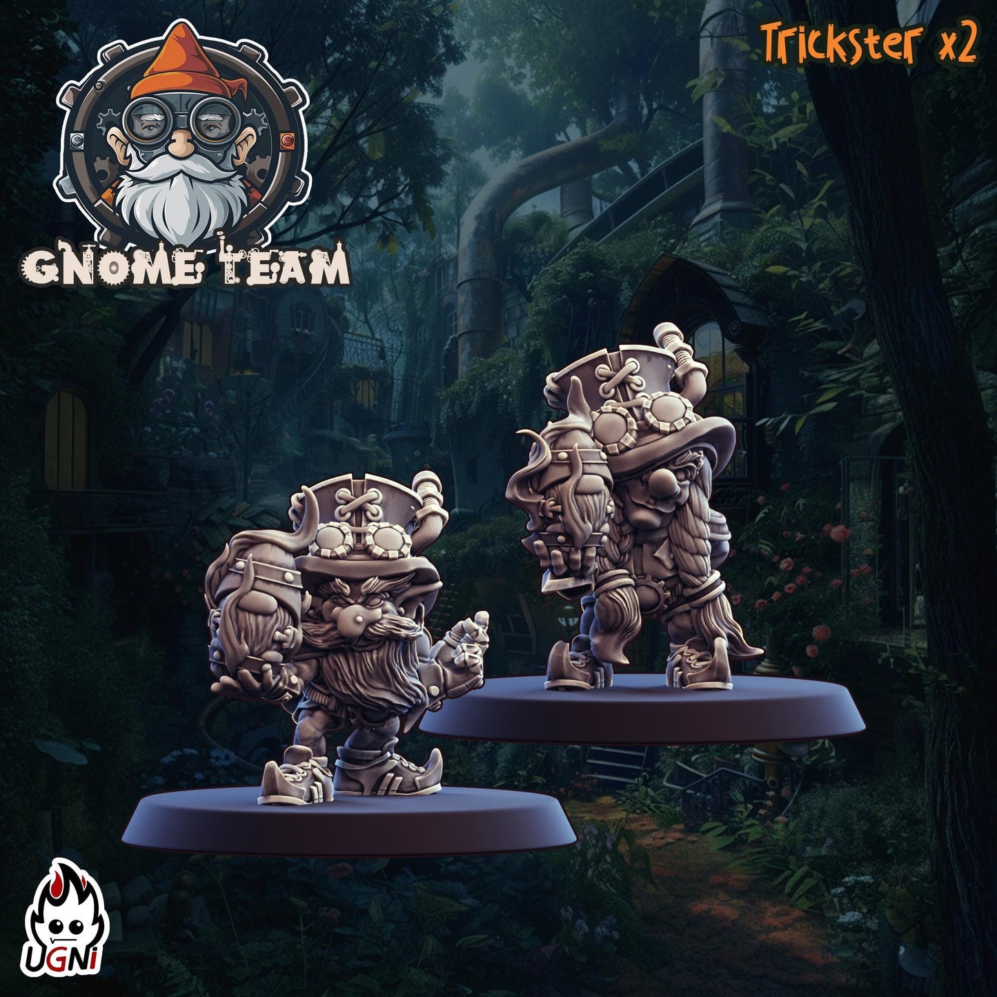 Gnome Team (Steampunk Style) Designed by UGNI Miniatures - Fantasy Football - product image 4 of 10