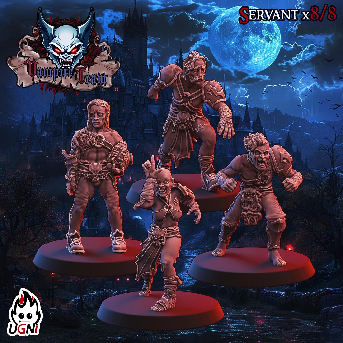 Vampire Team (Regular Style) Designed by UGNI Miniatures - Fantasy Football - product image 6 of 10