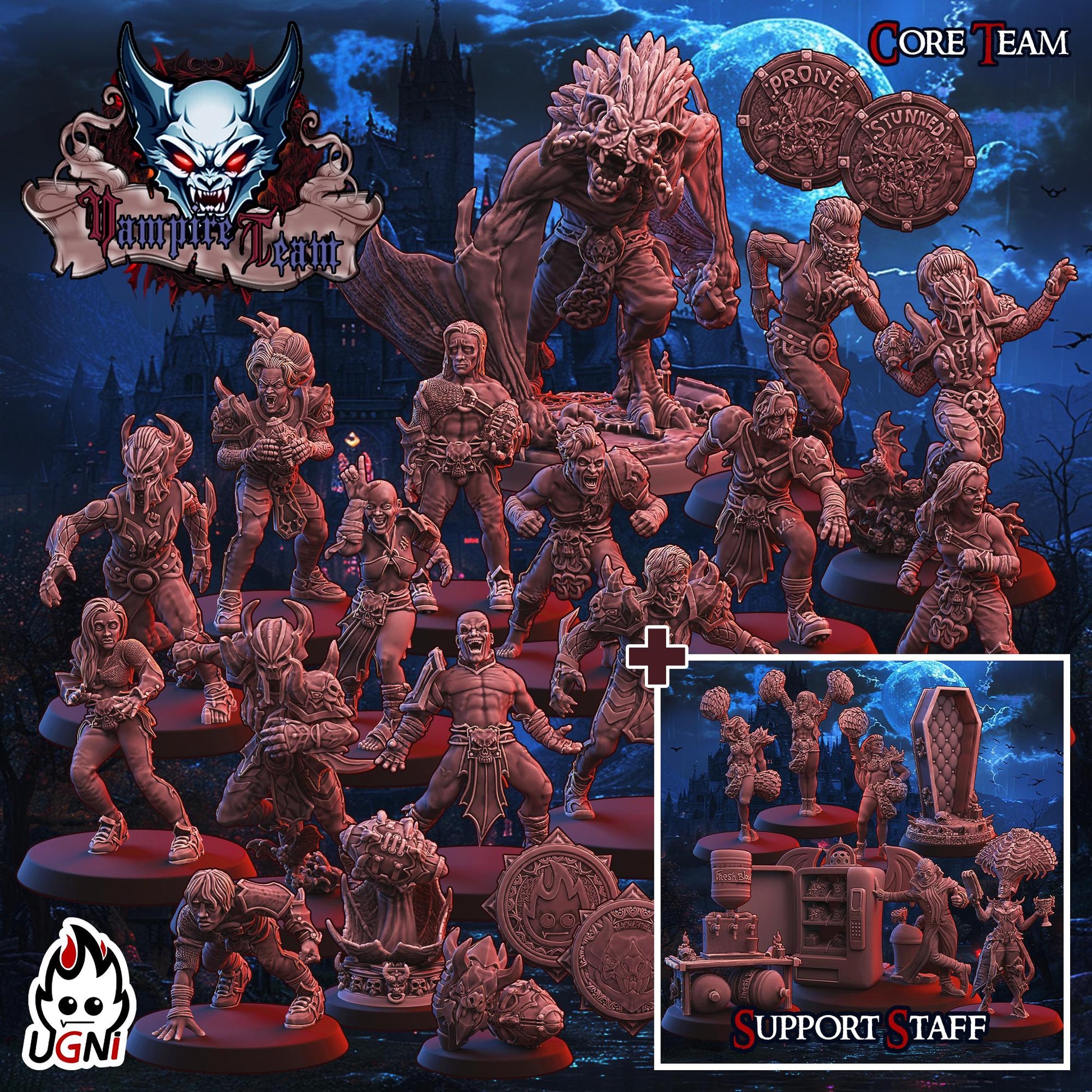 Vampire Team (Regular Style) Designed by UGNI Miniatures - Fantasy Football - product image 10 of 10
