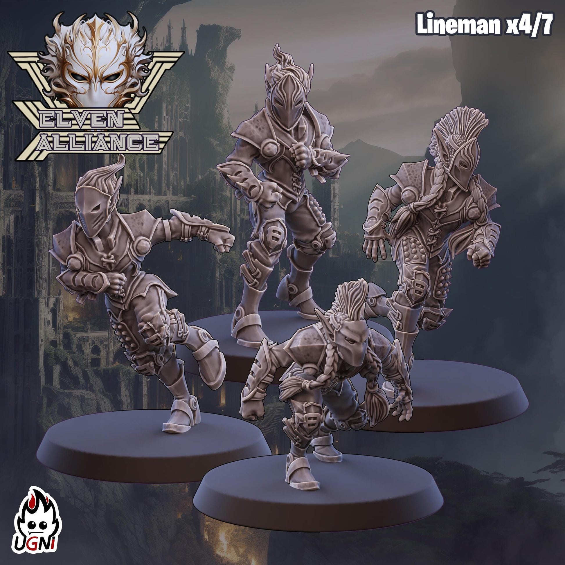 Elven Union Team Designed by UGNI Miniatures - Fantasy Football - product image 6 of 9