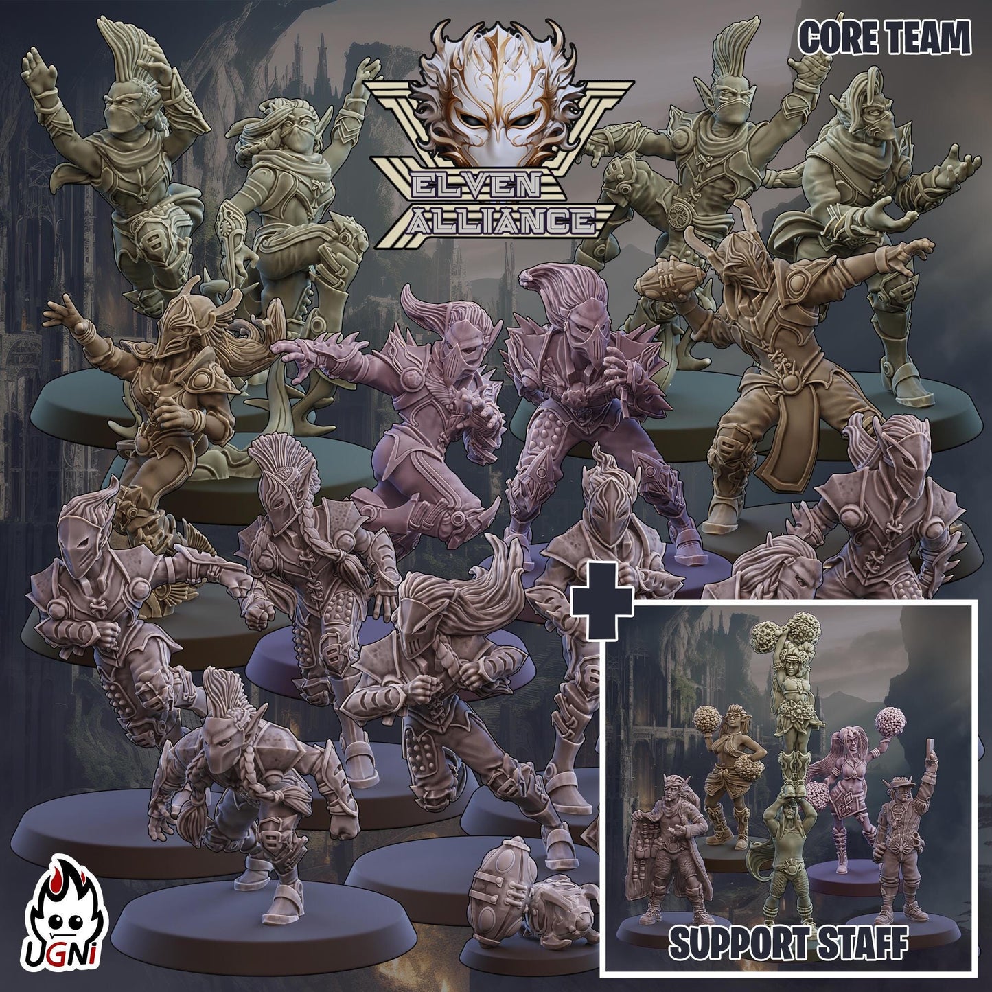 Elven Union Team Designed by UGNI Miniatures - Fantasy Football - product image 9 of 9