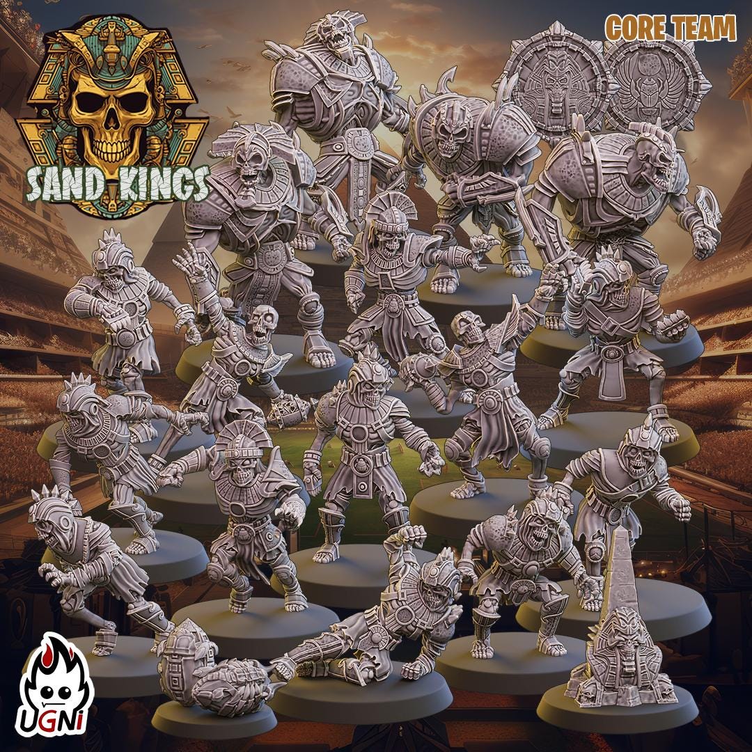 Sand Kings Team (Regular Style) Designed by UGNI Miniatures - Fantasy Football - product image 1 of 9