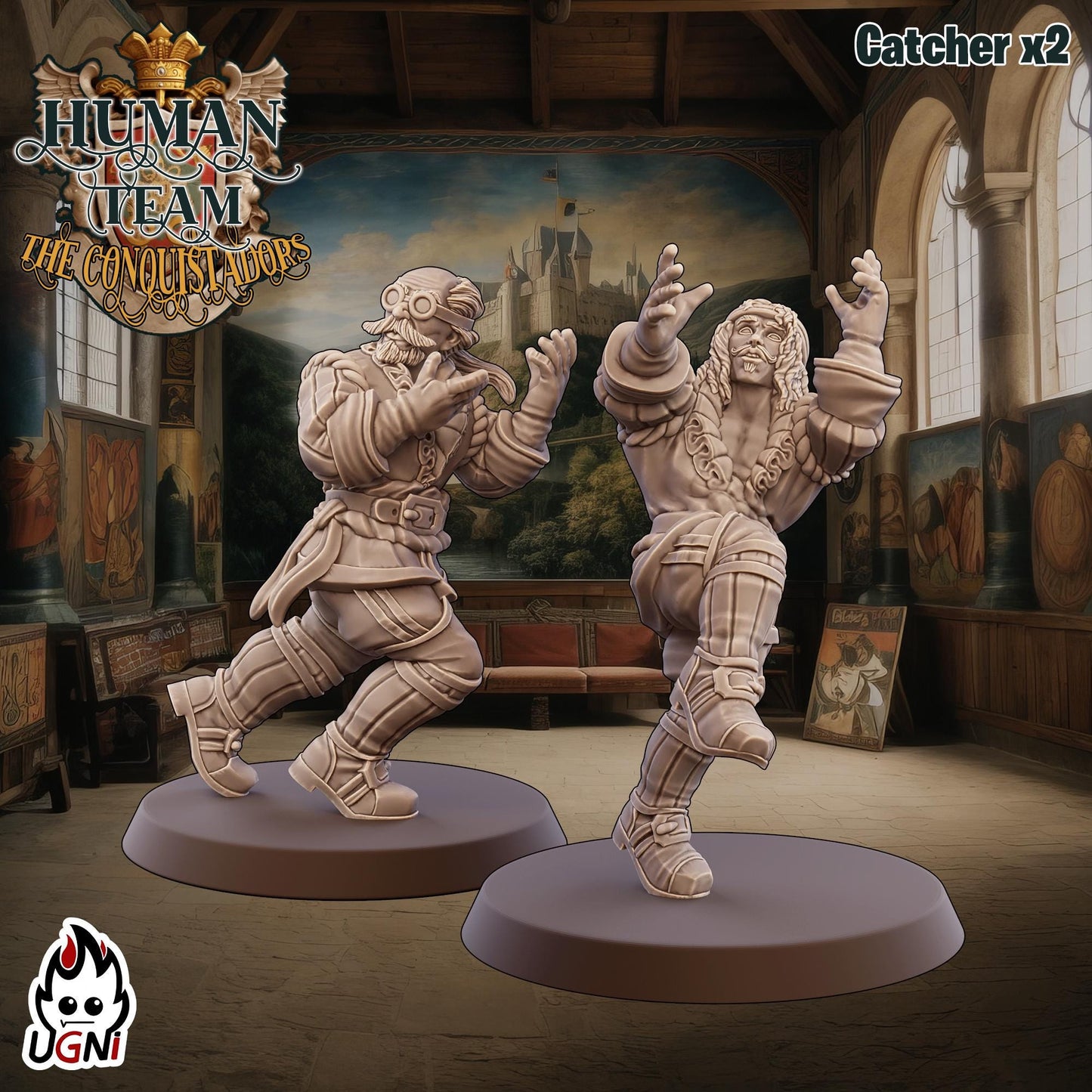 Human Team (Conquistador Style) Designed by UGNI Miniatures - Fantasy Football - product image 4 of 9