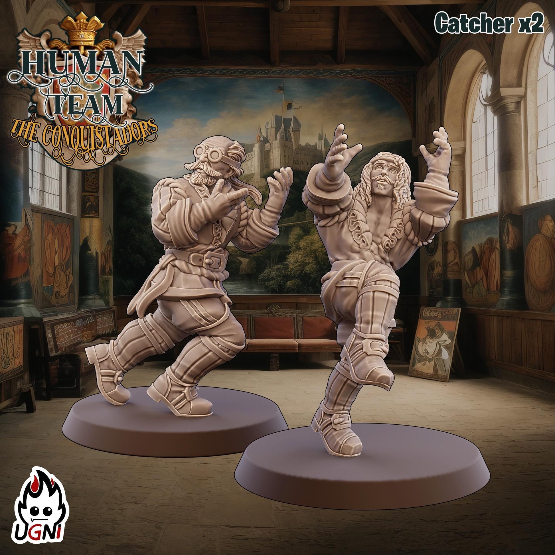 Human Team (Conquistador Style) Designed by UGNI Miniatures - Fantasy Football - product image 4 of 9