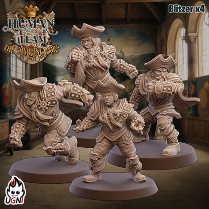Human Team (Conquistador Style) Designed by UGNI Miniatures - Fantasy Football - product image 3 of 9