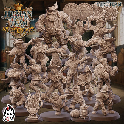 Human Team (Conquistador Style) Designed by UGNI Miniatures - Fantasy Football - product image 1 of 9