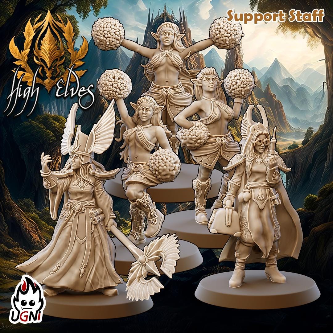 High Elves Team (Regular Style) Designed by UGNI Miniatures - Fantasy Football - product image 6 of 7