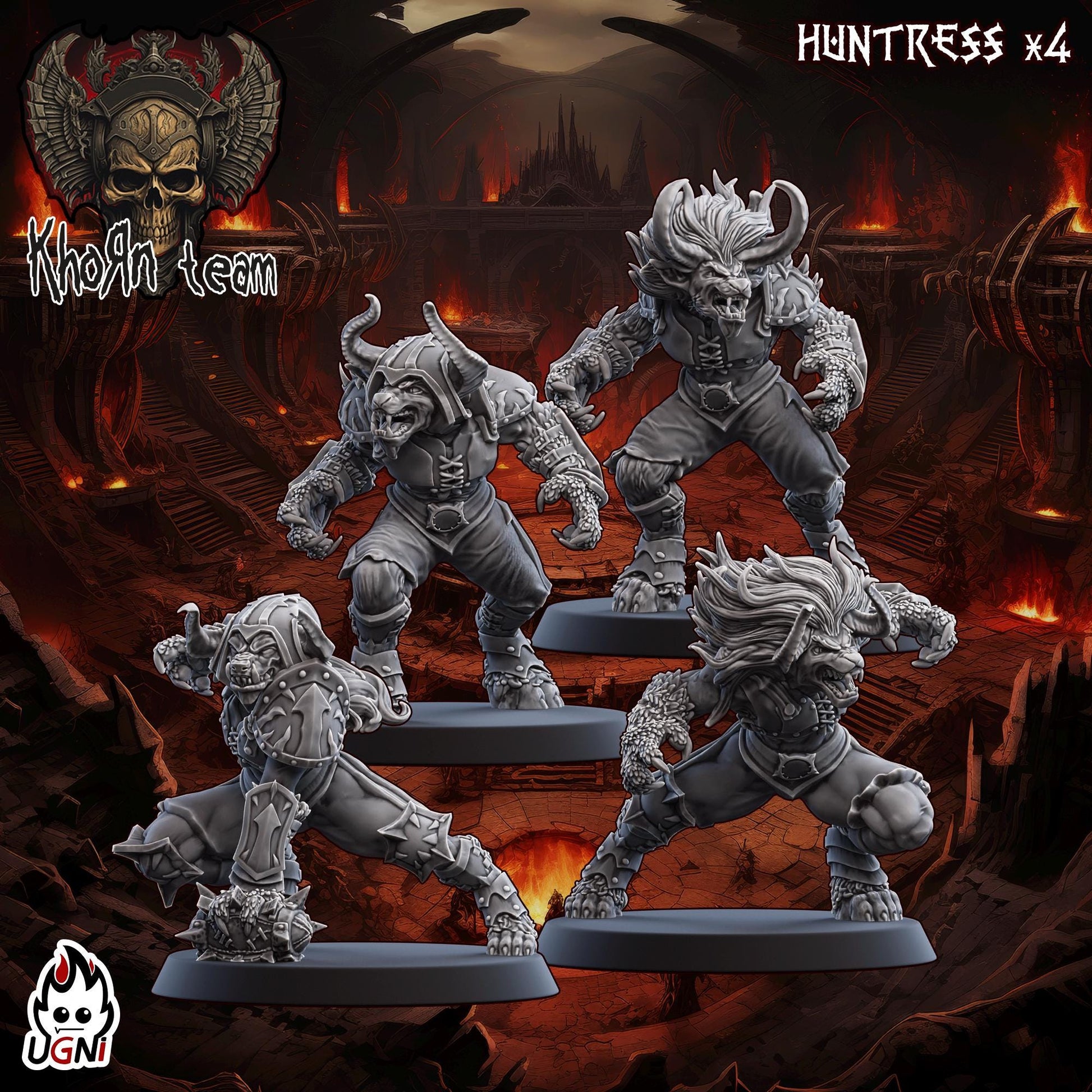 KhoЯn Team (Bloody Valkyrie Style) Designed by UGNI Miniatures - Fantasy Football - product image 4 of 9