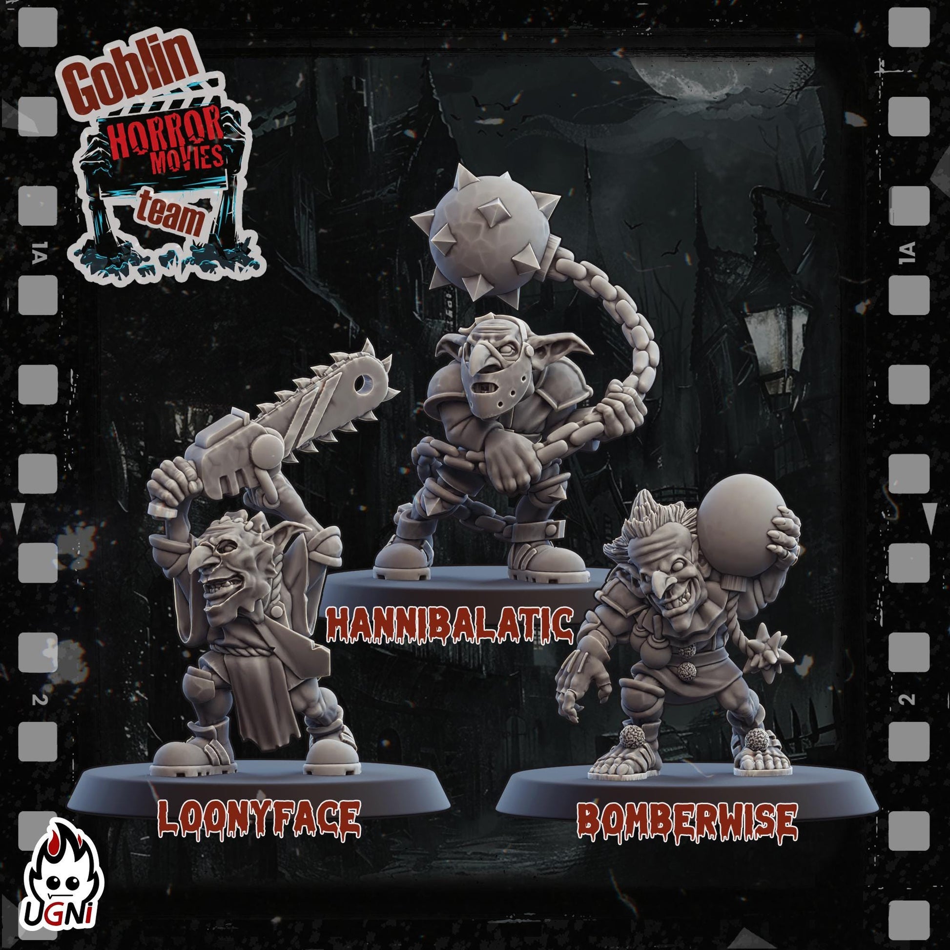 Goblin Team (Horror Movie Style) Designed by UGNI Miniatures - Fantasy Football - product image 4 of 8