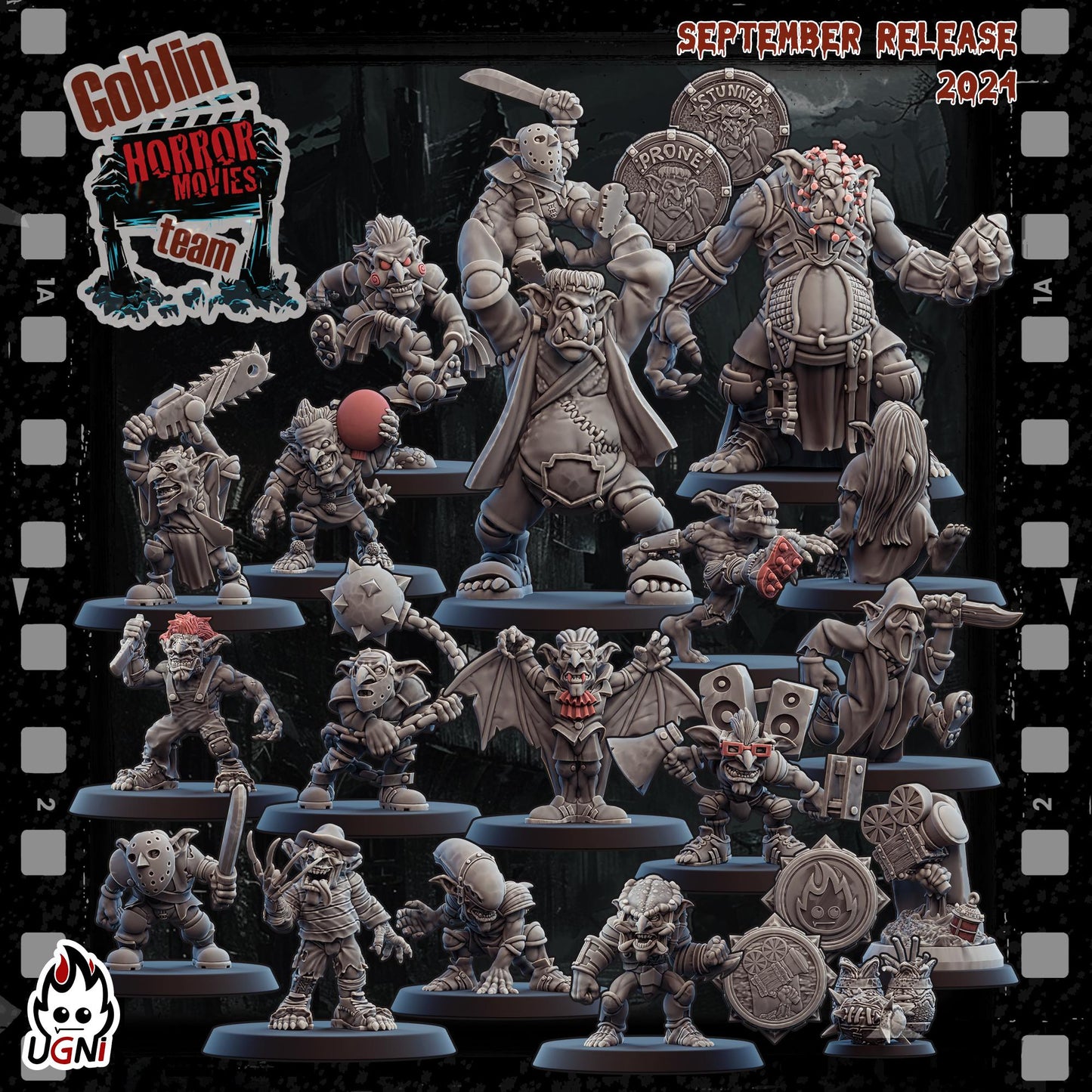 Goblin Team (Horror Movie Style) Designed by UGNI Miniatures - Fantasy Football - product image 1 of 8