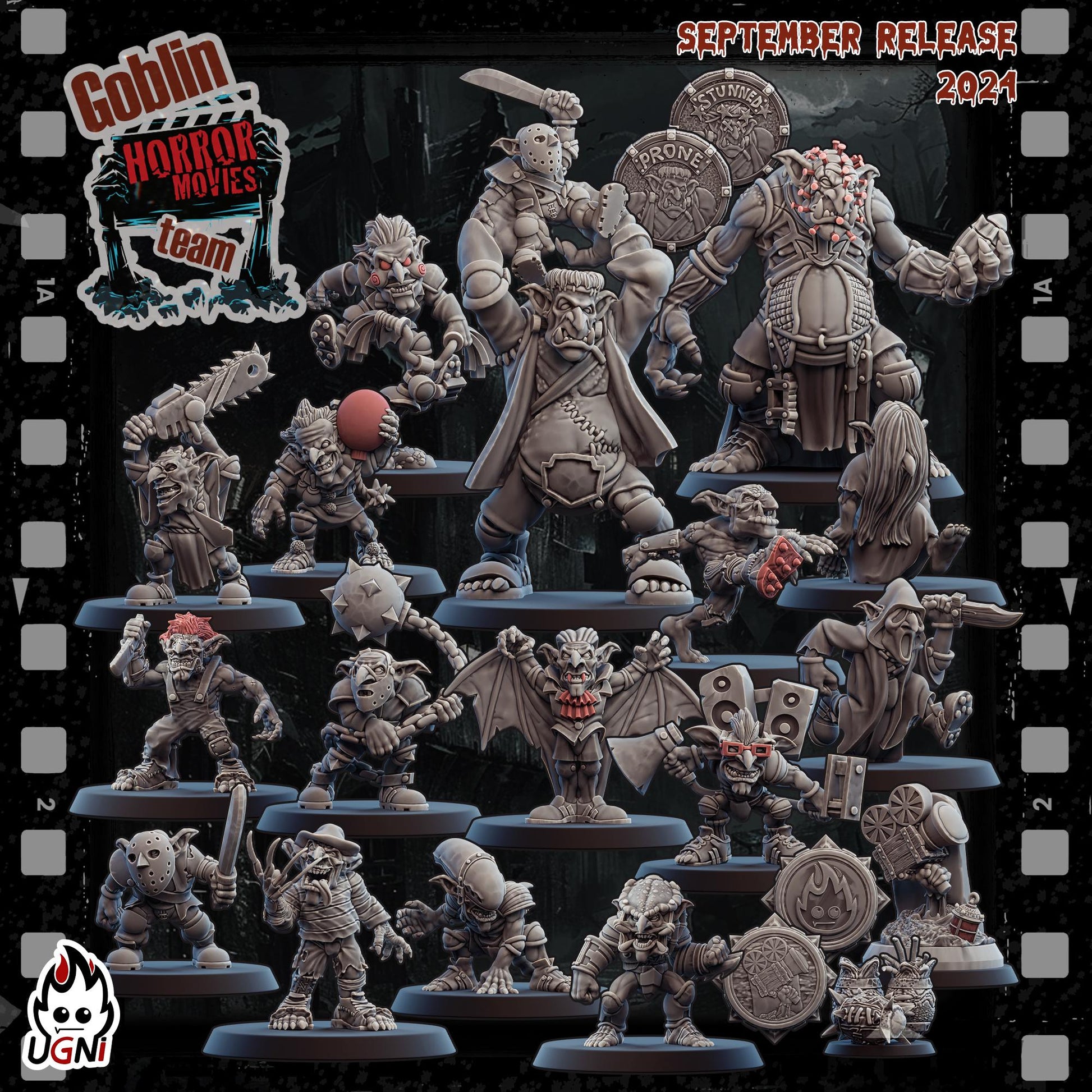 Goblin Team (Horror Movie Style) Designed by UGNI Miniatures - Fantasy Football - product image 1 of 8