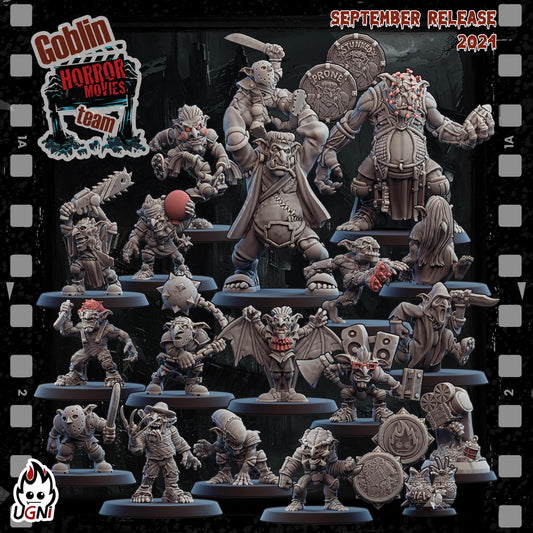 Goblin Team (Horror Movie Style) Designed by UGNI Miniatures - Fantasy Football - product image 1 of 8