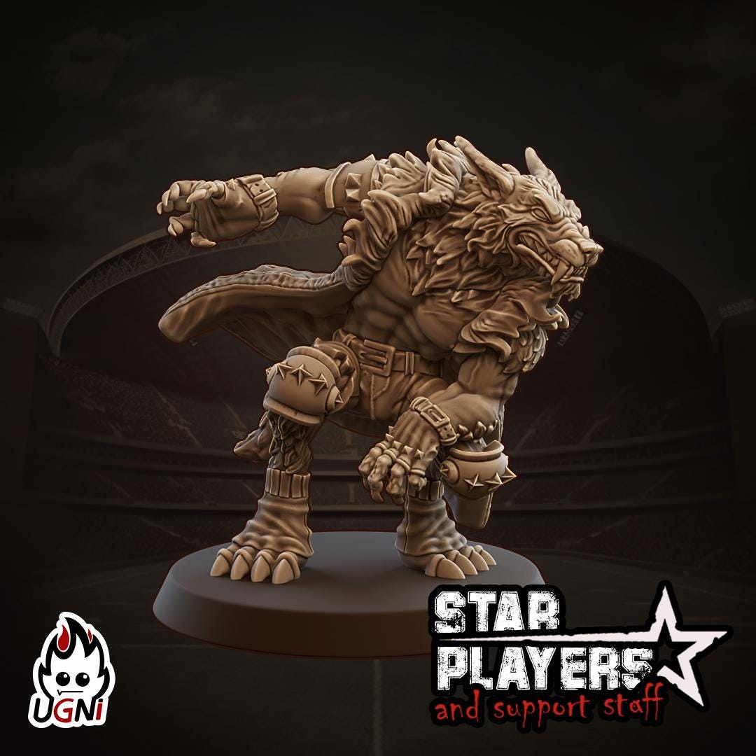Star Player Pack #5 Star Player - Designed by UGNI Miniatures - Fantasy Football - product image 2 of 9