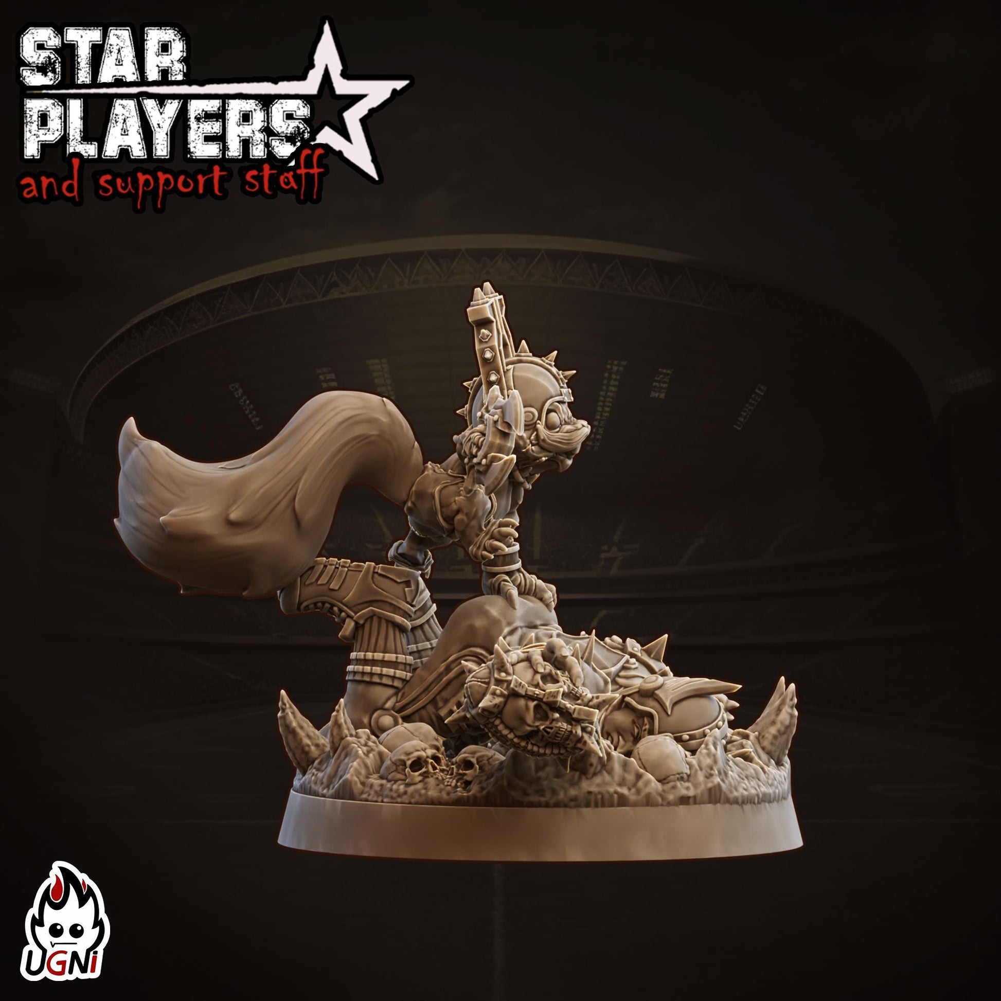 O'Khorn the Rodent (v3) Star Player - Designed by UGNI Miniatures - Fantasy Football - product image 2 of 3