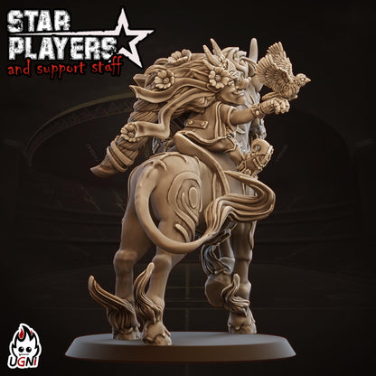 Dowana Timberfoot + x2 Riding animal Star Player - Designed by UGNI Miniatures - Fantasy Football - product image 3 of 3