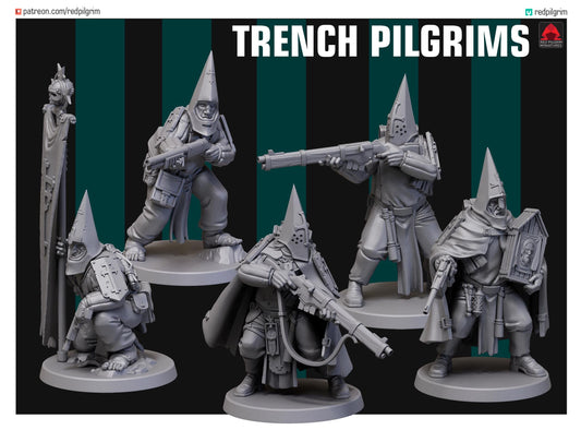 Trench Pilgrims x5 Trench Crusade Compatible (Custom Order) - product image 1 of 6