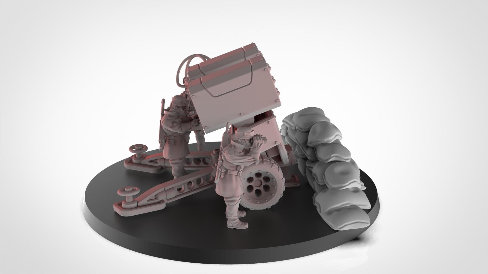 Soldiers of Humandkind Megapolis Heavy Artillery guns(Custom Order) - product image 5 of 8