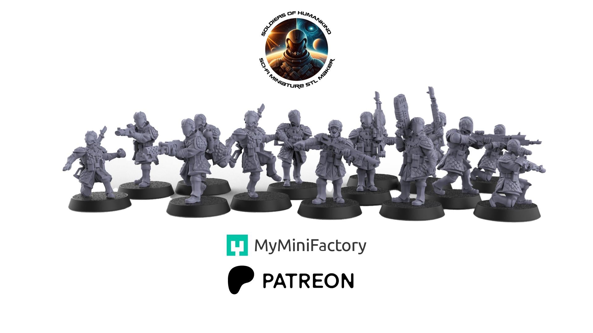 Soldiers of Humandkind Sons of the Dragons Infantry (Custom Order) - product image