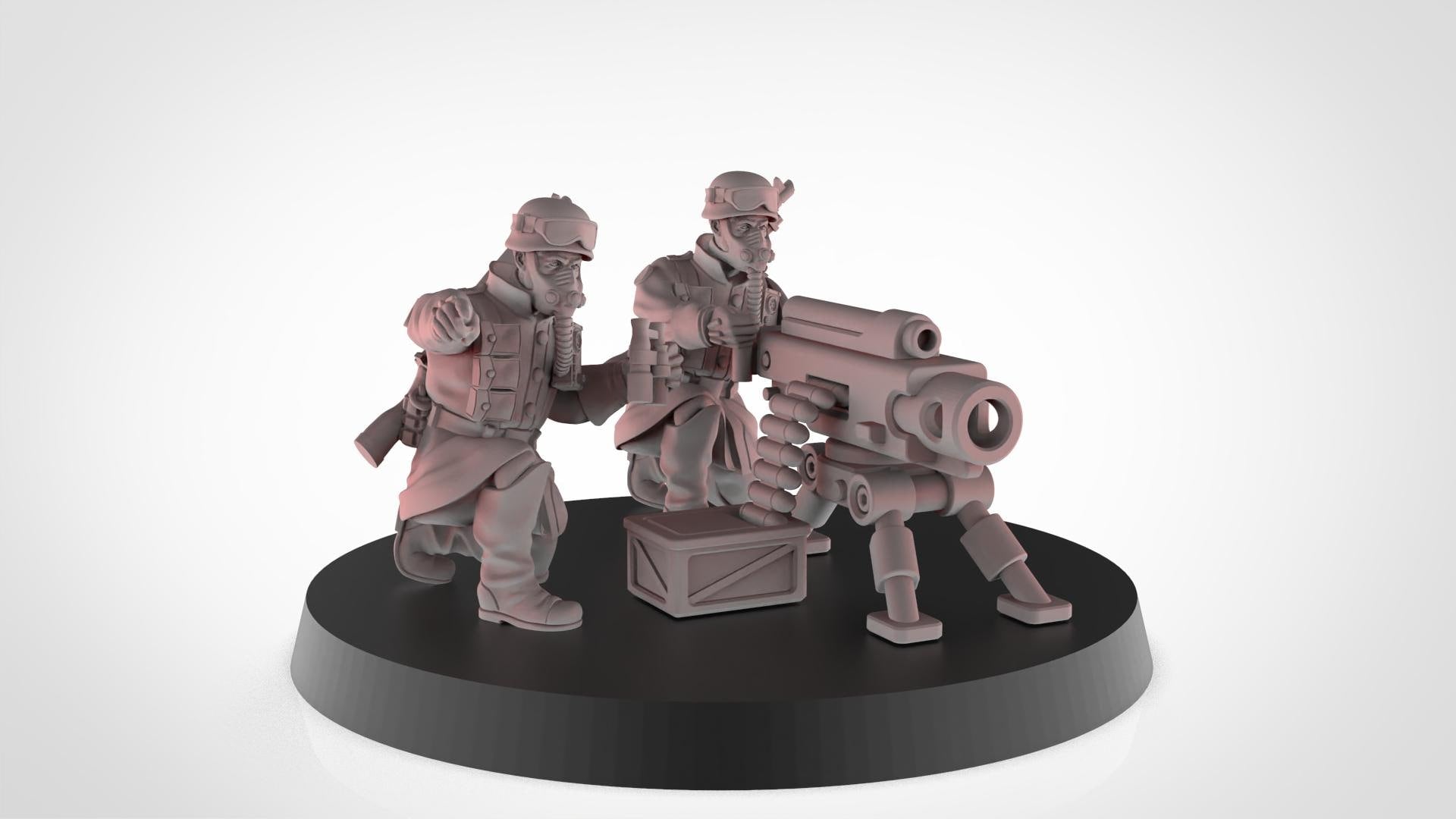 Soldiers of Humandkind Megapolis Defenders Heavy weapons (Custom Order) - product image 3 of 4