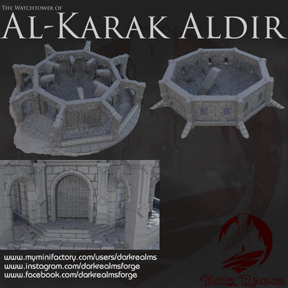Dark Realms Al-Karak Aldir - Watchtower - Printed on FDM Bambu Lab X1 Carbon (Custom Order) - product image 2 of 2