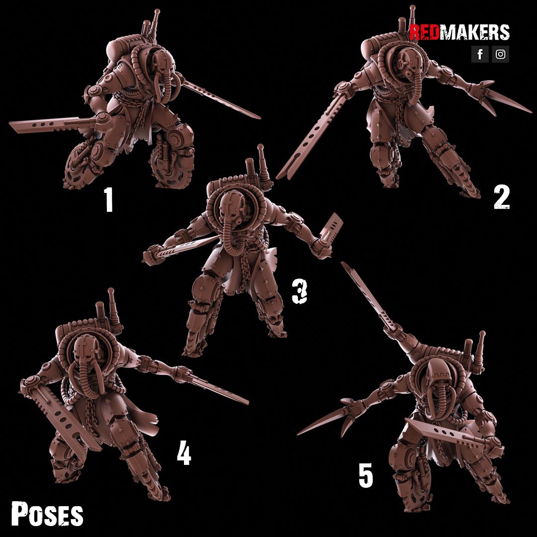 Red Makers Blade Reapers – Omniforge x5 (Custom Order) - product image 3 of 4