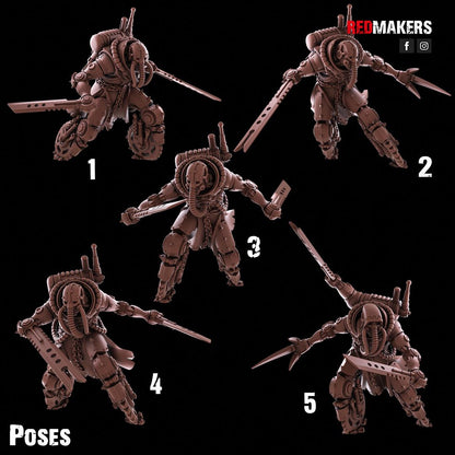Red Makers Blade Reapers – Omniforge x5 (Custom Order) - product image 3 of 4