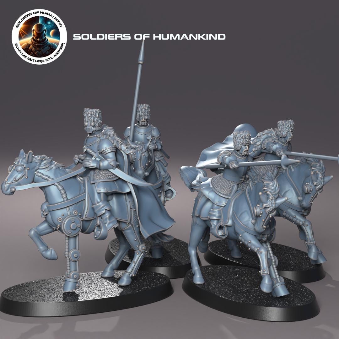 Soldiers of Humandkind Brothers of Yevrostoya Cavalry Unit (Custom Order) - product image 1 of 3