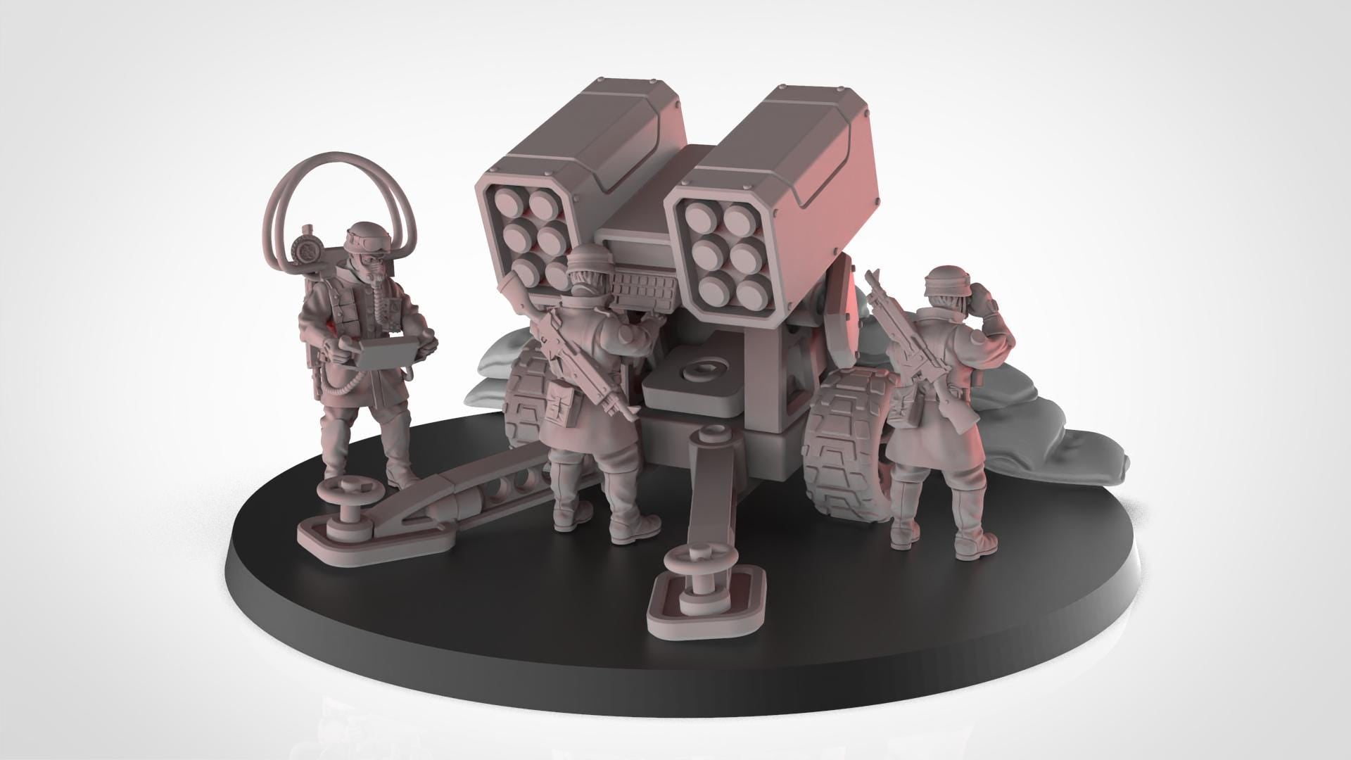 Soldiers of Humandkind Megapolis Heavy Artillery guns(Custom Order) - product image 4 of 8