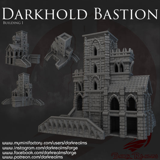 Dark Realms Darkhold Bastion - Building 1 - Printed on FDM Bambu Lab X1 Carbon (Custom Order) - product image 1 of 2