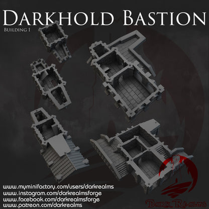 Dark Realms Darkhold Bastion - Building 1 - Printed on FDM Bambu Lab X1 Carbon (Custom Order) - product image 2 of 2