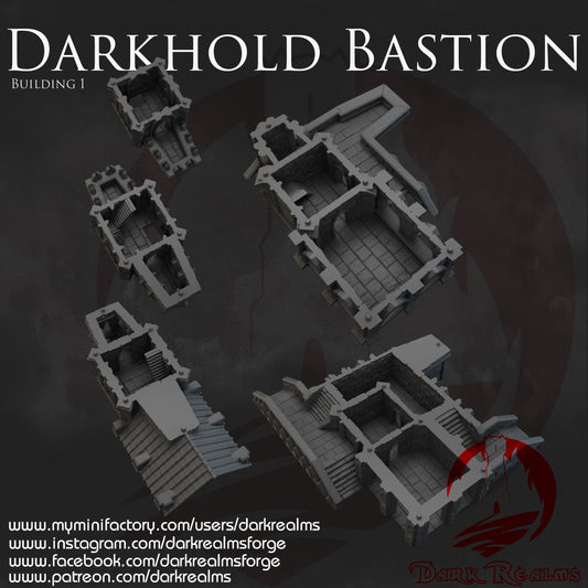 Dark Realms Darkhold Bastion - Building 1 - Printed on FDM Bambu Lab X1 Carbon (Custom Order) - product image 2 of 2