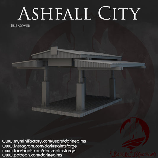Dark Realms Ashfall City - Bus Cover - Printed on FDM Bambu Lab X1 Carbon (Custom Order) - product image