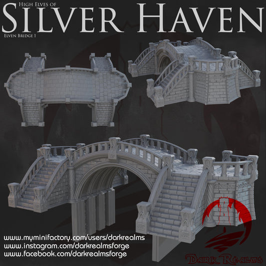 Dark Realms Silver Haven - Bridge 1- Printed on FDM Bambu Lab X1 Carbon (Custom Order) - product image