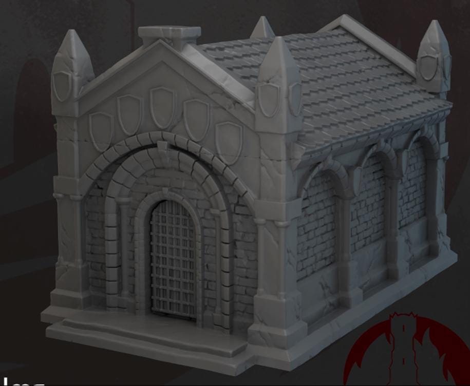 Dark Realms Necropolis - Mausoleum - Printed on FDM Bambu Lab X1 Carbon (Custom Order) - product image 5 of 5
