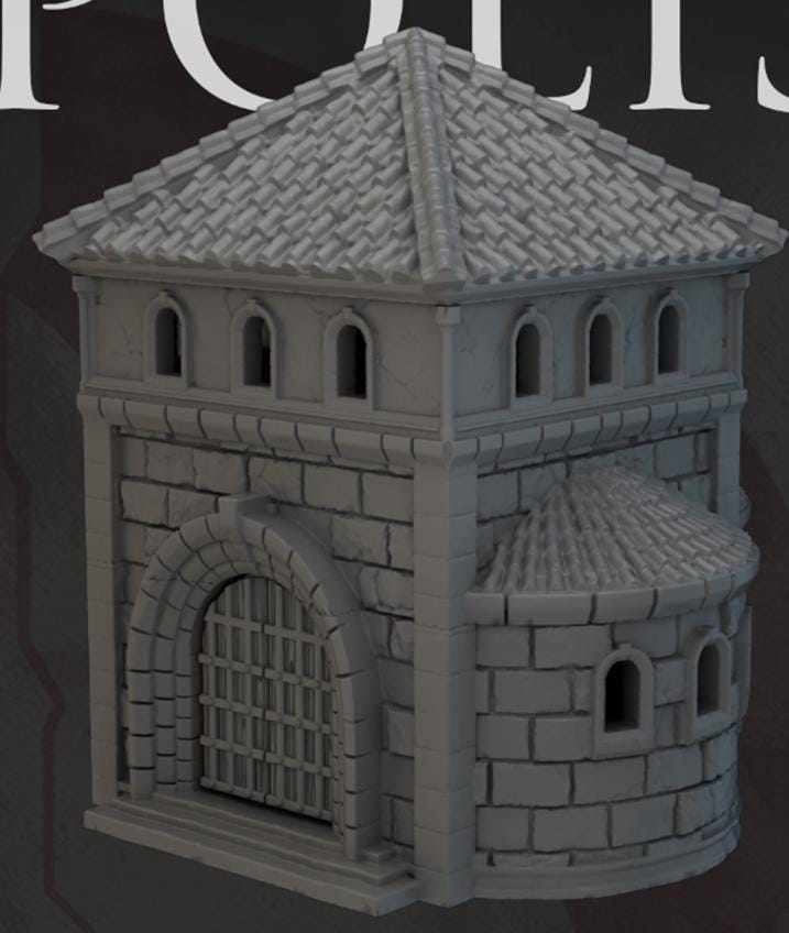 Dark Realms Necropolis - Mausoleum - Printed on FDM Bambu Lab X1 Carbon (Custom Order) - product image 3 of 5