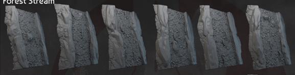 Dark Realms Evergreen Wilds - Forest Stream Tiles - Printed on FDM Bambu Lab X1 Carbon (Custom Order) - product image 2 of 4