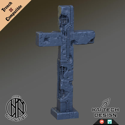 Kaitech Terrain Concrete Damaged Cross - Trench  Compatible (Custom Order) - product image 3 of 3