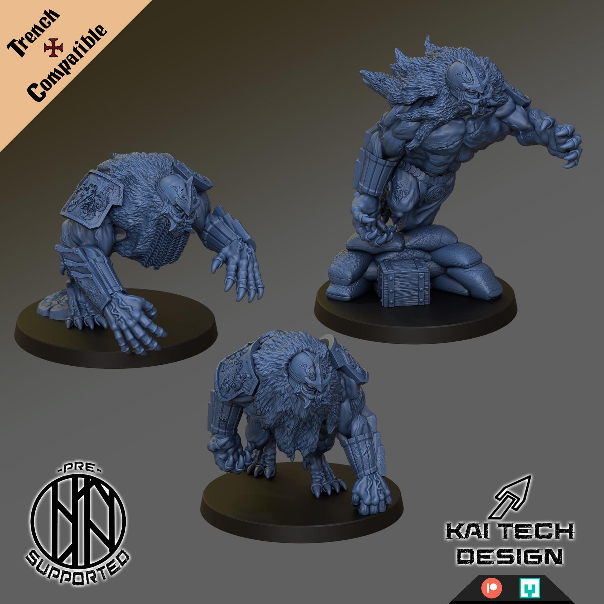 Kaitech Sultanate Feral Beasts - Trench  Compatible (Custom Order) - product image 1 of 2