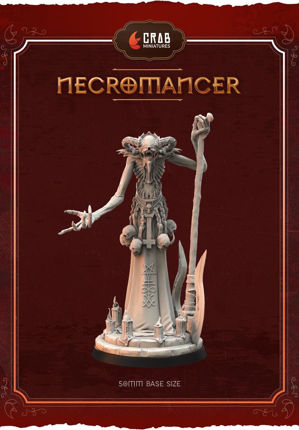 Crab Miniatures Necromancer - Trench  Compatible (Custom Order) - product image 1 of 2