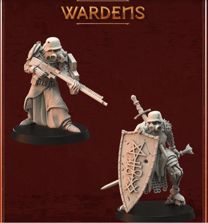 Crab Miniatures Wardens - Trench  Compatible (Custom Order) - product image 1 of 2