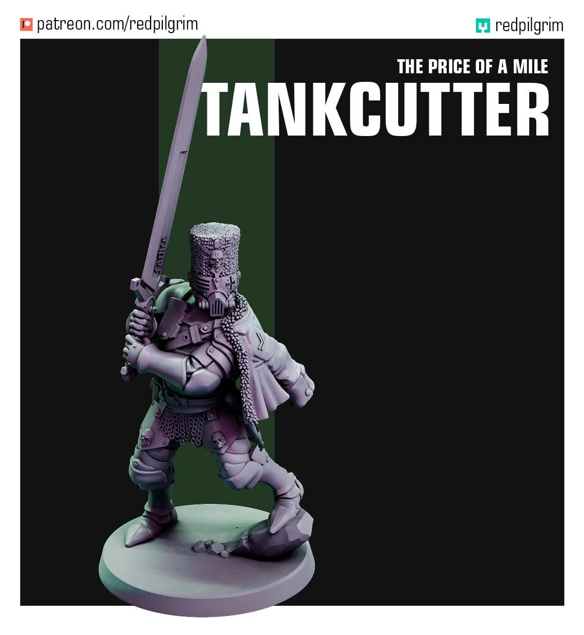 TankCutter Trench Crusade Compatible (Custom Order) - product image 1 of 3