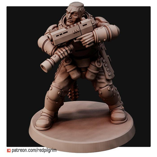 Riot Police Unit x5 Trench Crusade Compatible (Custom Order) - product image 2 of 6