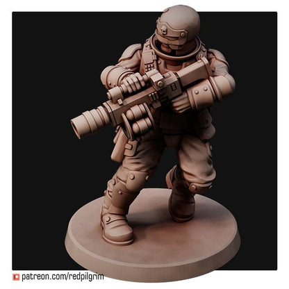 Riot Police Unit x5 Trench Crusade Compatible (Custom Order) - product image 3 of 6